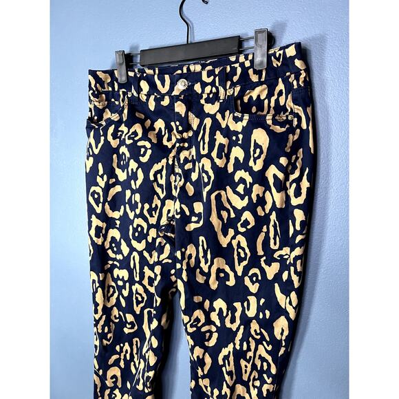 Chico's Jeans Women's Size 1 The So Slimming Girlfriend Ankle Animal Print - Picture 3 of 9